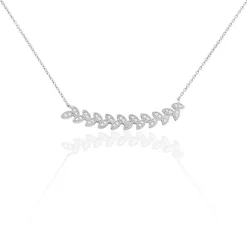 Histoire d'Or Collier Argent Eugenien Oxydes De Zirconium Best