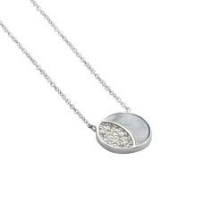 Histoire d'Or Collier Argent Haile Oxydes De Zirconium New