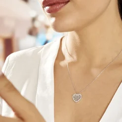 Histoire d'Or Collier Argent Helenius Oxydes De Zirconium New