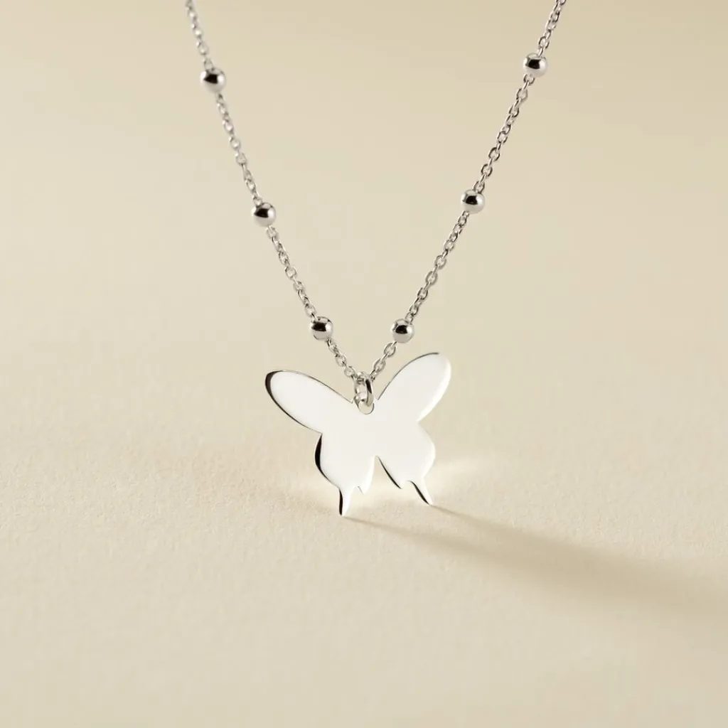 Histoire d'Or Collier Argent Lauree Discount