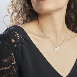 Histoire d'Or Collier Argent Lauree Discount