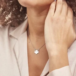 Histoire d'Or Collier Argent Mechtelt Oxydes De Zirconium Best