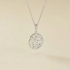 Histoire d'Or Collier Argent Plantain Oxydes De Zirconium Sale