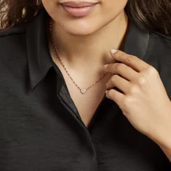 Histoire d'Or Collier Argent Rose Varinia Oxydes De Zirconium Sale