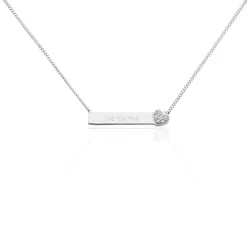 Histoire d'Or Collier Argent Rosule Oxydes De Zirconium