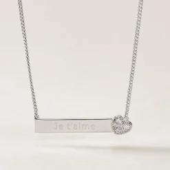 Histoire d'Or Collier Argent Rosule Oxydes De Zirconium