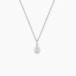 Histoire d'Or Collier Argent Tania Oxydes De Zirconium argent blanc oxyde bleu Hot