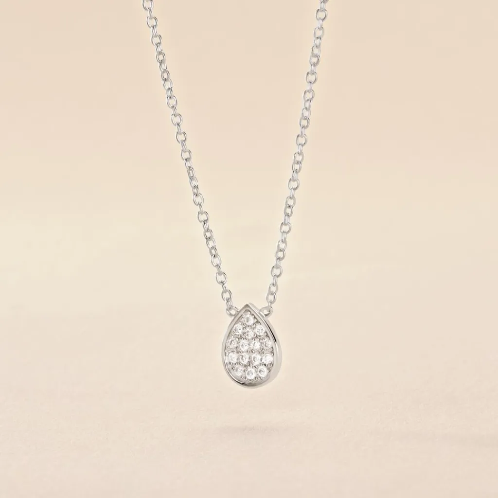 Histoire d'Or Collier Argent Tricoria Oxydes De Zirconium New