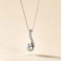 Histoire d'Or Collier Armance Argent Blanc Perle D'imitation Oxyde Discount