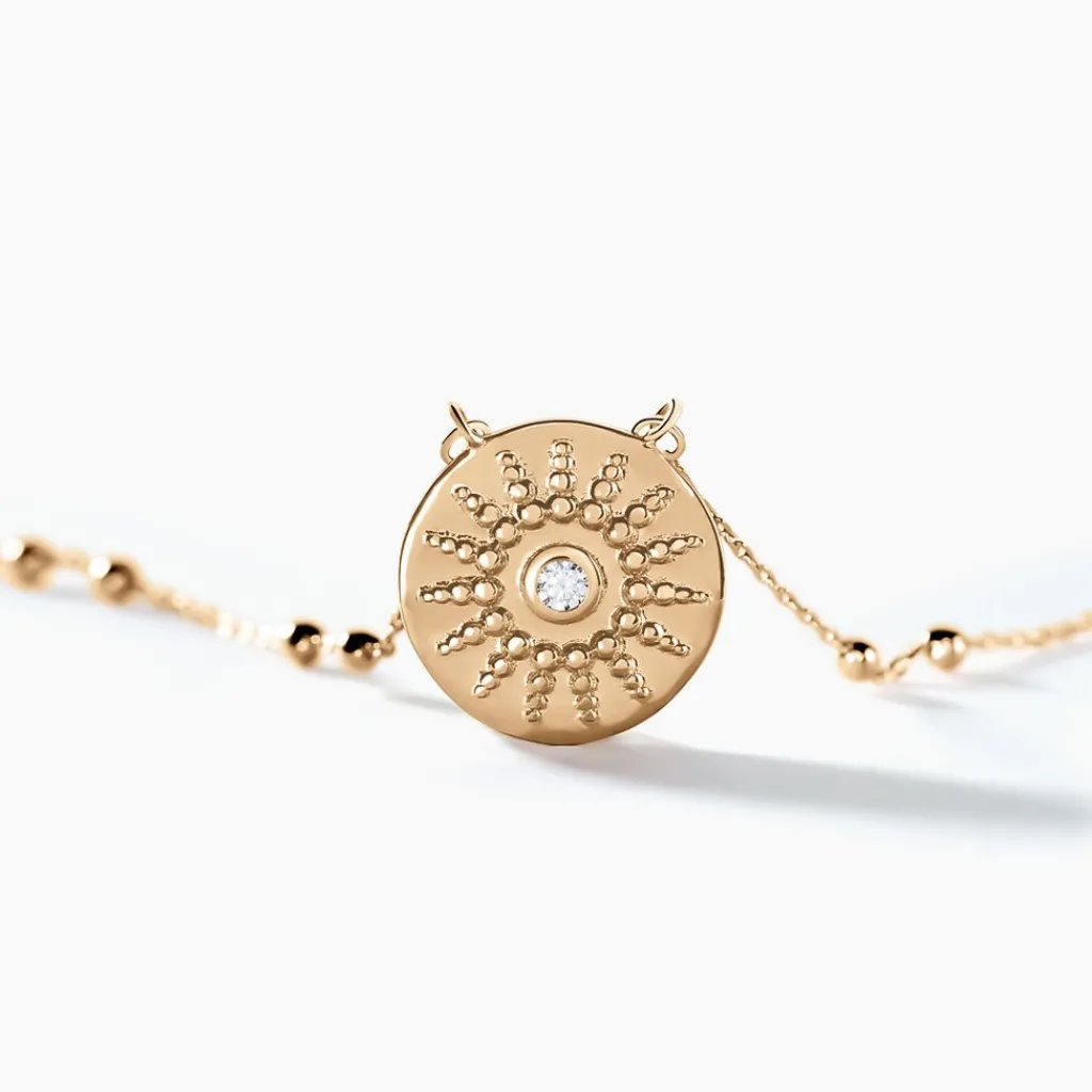 Histoire d'Or Collier Artea Plaqué Or Jaune Oxyde De Zirconium Online