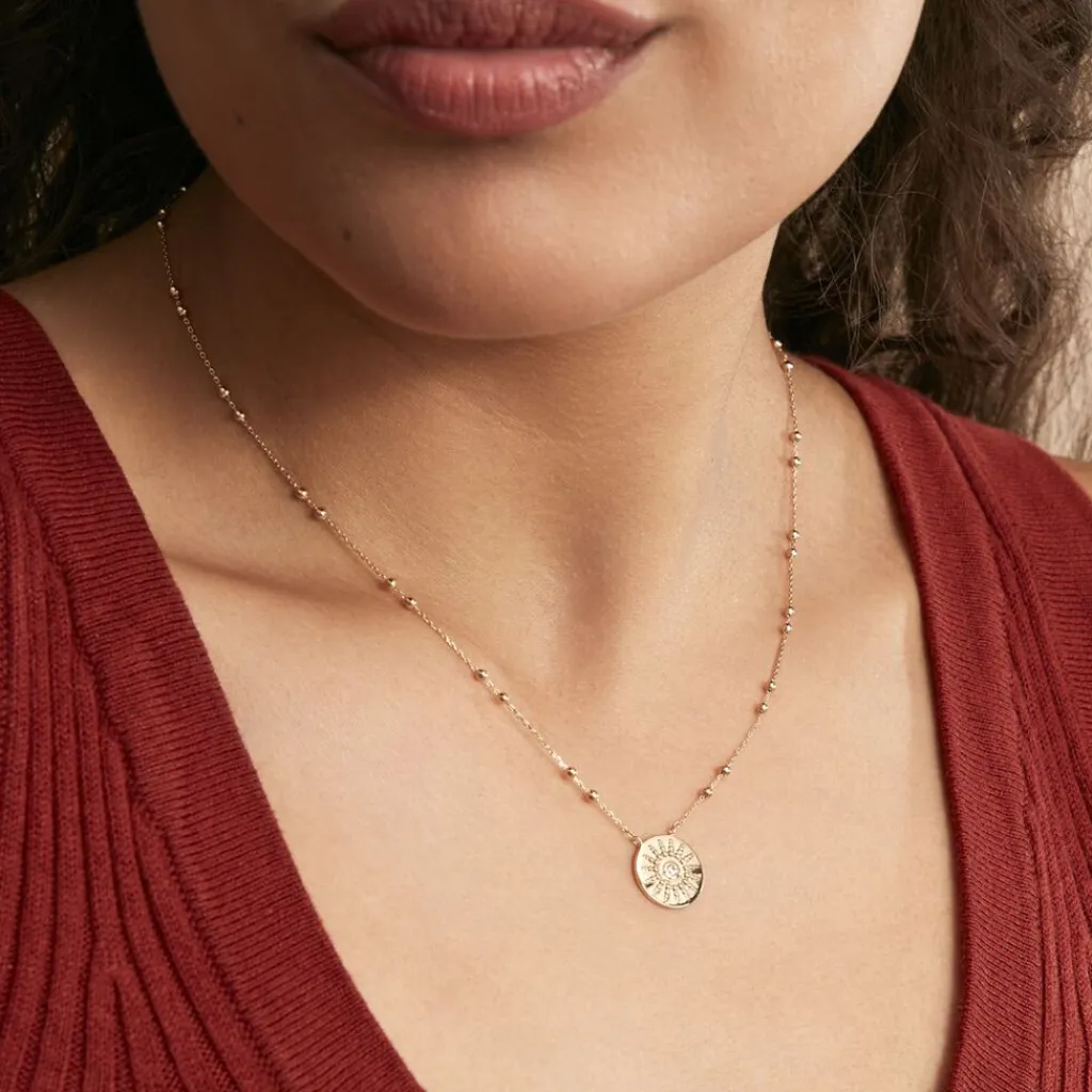 Histoire d'Or Collier Artea Plaqué Or Jaune Oxyde De Zirconium Online