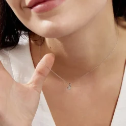 Histoire d'Or Collier Artemis Or Blanc Diamant Hot