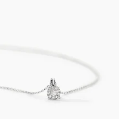 Histoire d'Or Collier Artemis or blanc diamant Outlet