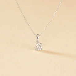 Histoire d'Or Collier Artemis or blanc diamant Outlet