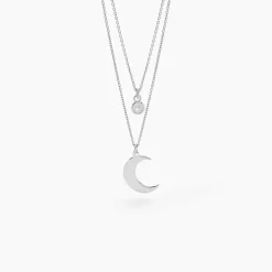 Histoire d'Or Collier Astre Argent Blanc Oxyde De Zirconium Best