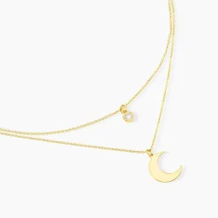 Histoire d'Or Collier Astre Argent Doré Oxyde De Zirconium Discount