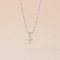 Histoire d'Or Collier Astre Precieux Argent Blanc Oxyde De Zirconium Sale