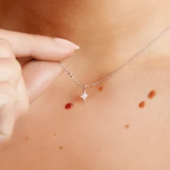 Histoire d'Or Collier Astre Precieux Argent Blanc Oxyde De Zirconium Sale