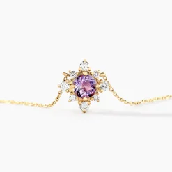 Histoire d'Or Collier Astrithr Or Jaune Améthyste Oxyde De Zirconium or jaune améthyste violet Best