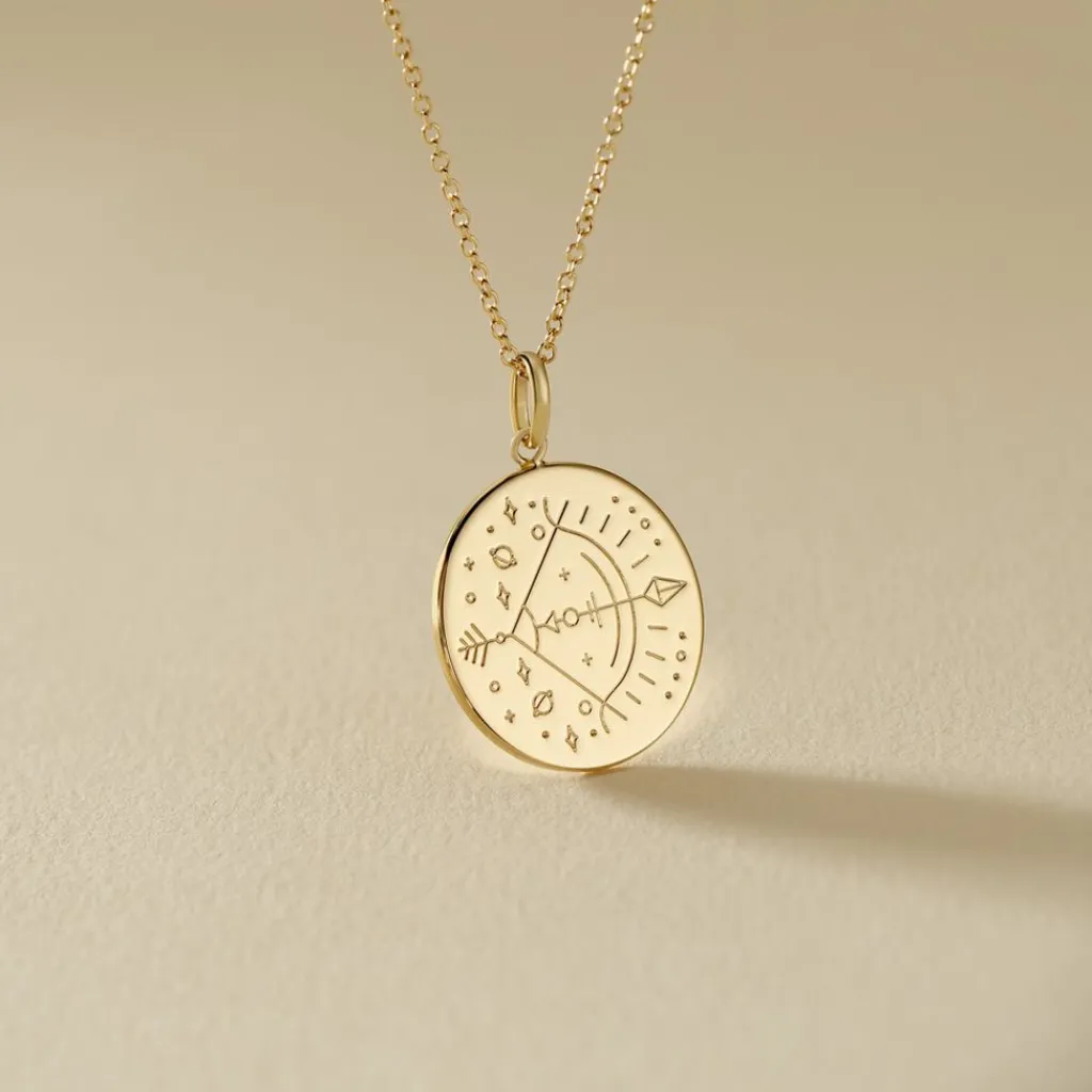 Histoire d'Or Collier Astro Plaqué Or plaqué or jaune