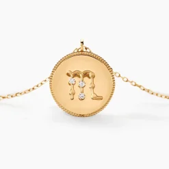 Histoire d'Or Collier Astrolae Or Jaune Diamant New