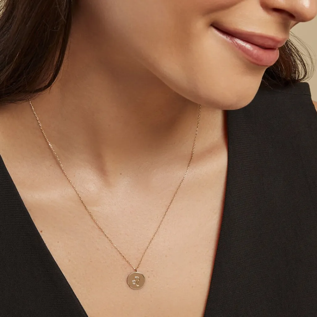 Histoire d'Or Collier Astrolae Or Jaune Diamant Best