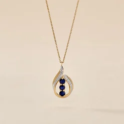 Histoire d'Or Collier Aurora Or Jaune Saphir Et Diamant Outlet