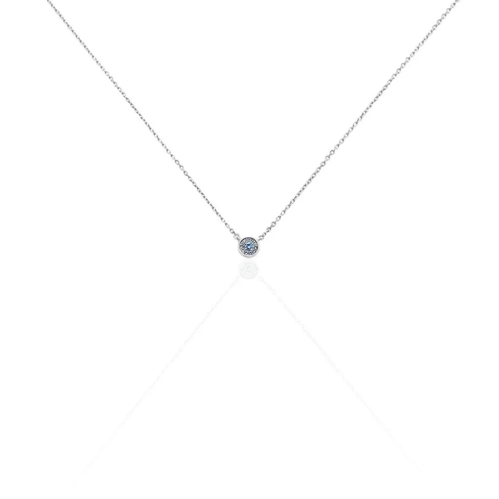 Histoire d'Or Collier Auxana Argent Blanc Oxyde De Zirconium argent blanc oxyde rose
