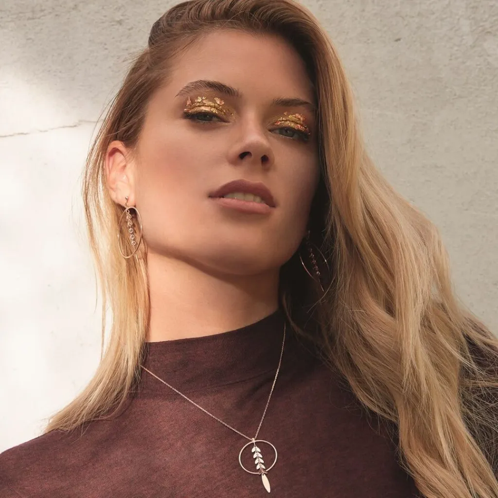 Histoire d'Or Collier Auxanne Argent Rose Best