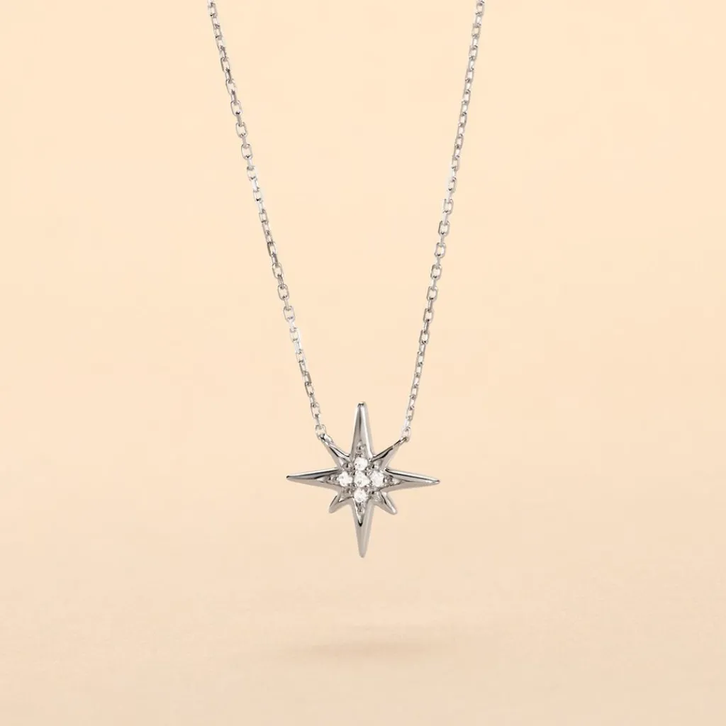Histoire d'Or Collier Aveline Or Blanc Diamant Discount