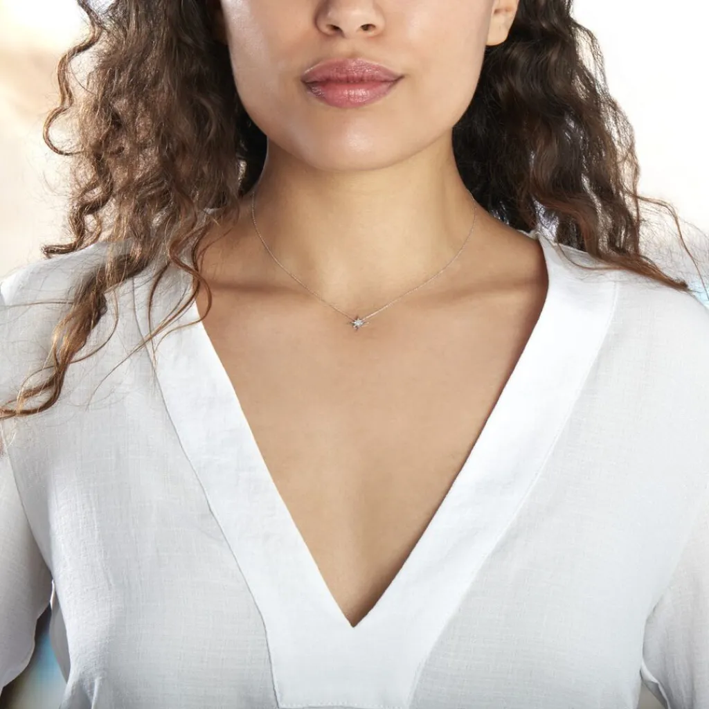 Histoire d'Or Collier Aveline Or Blanc Diamant Discount