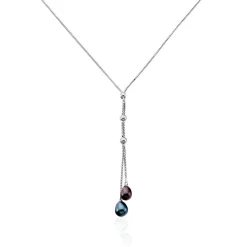 Histoire d'Or Collier Axell Argent Blanc Perle De Culture