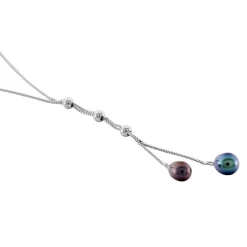 Histoire d'Or Collier Axell Argent Blanc Perle De Culture