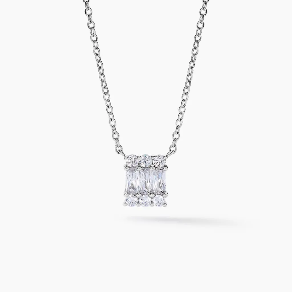 Histoire d'Or Collier Baroque Party Argent Blanc Oxyde De Zirconium Hot