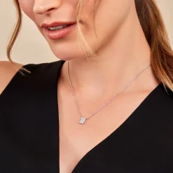 Histoire d'Or Collier Baroque Party Argent Blanc Oxyde De Zirconium Hot