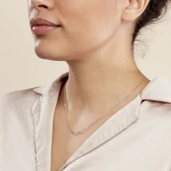 Histoire d'Or Collier Bartoumieu Argent Blanc Oxyde De Zirconium Sale