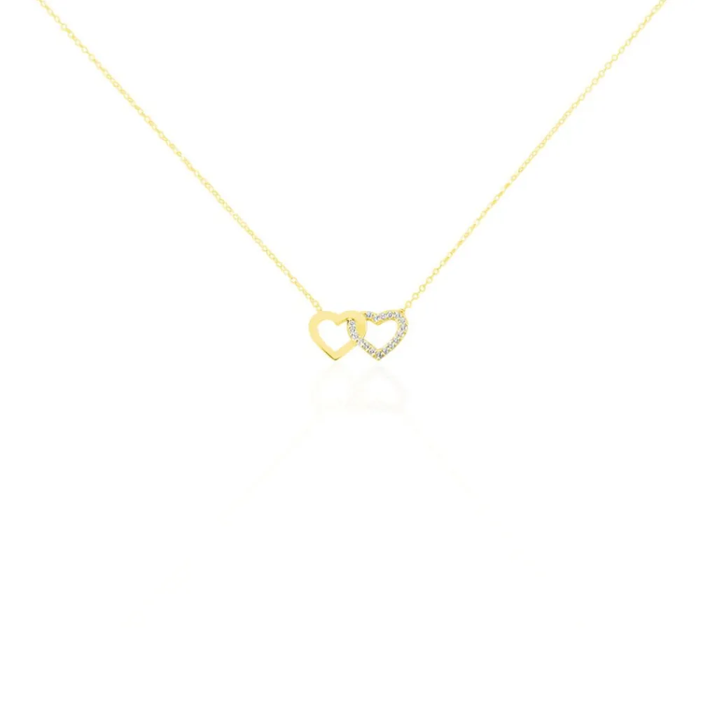 Histoire d'Or Collier Bassam Or Jaune Oxydes De Zirconium Outlet