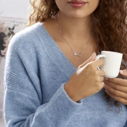 Histoire d'Or Collier Bastiano Argent Blanc Oxyde De Zirconium Discount