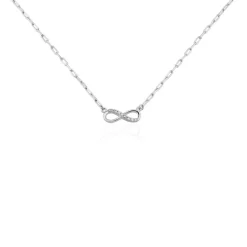 Histoire d'Or Collier Bastin Argent Blanc Oxyde De Zirconium Sale