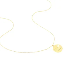 Histoire d'Or Collier Benedicte Message Or Jaune Sale
