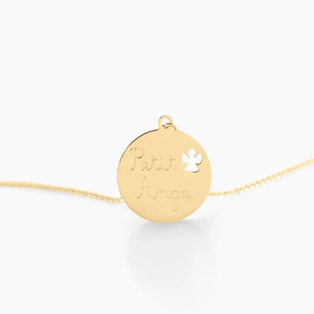 Histoire d'Or Collier Benedicte Message Or Jaune New