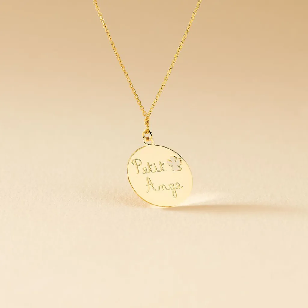 Histoire d'Or Collier Benedicte Message Or Jaune New