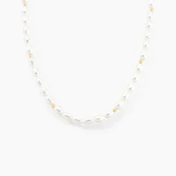 Histoire d'Or Collier Billes Or Jaune Perle De Culture Sale