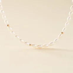 Histoire d'Or Collier Billes Or Jaune Perle De Culture Sale