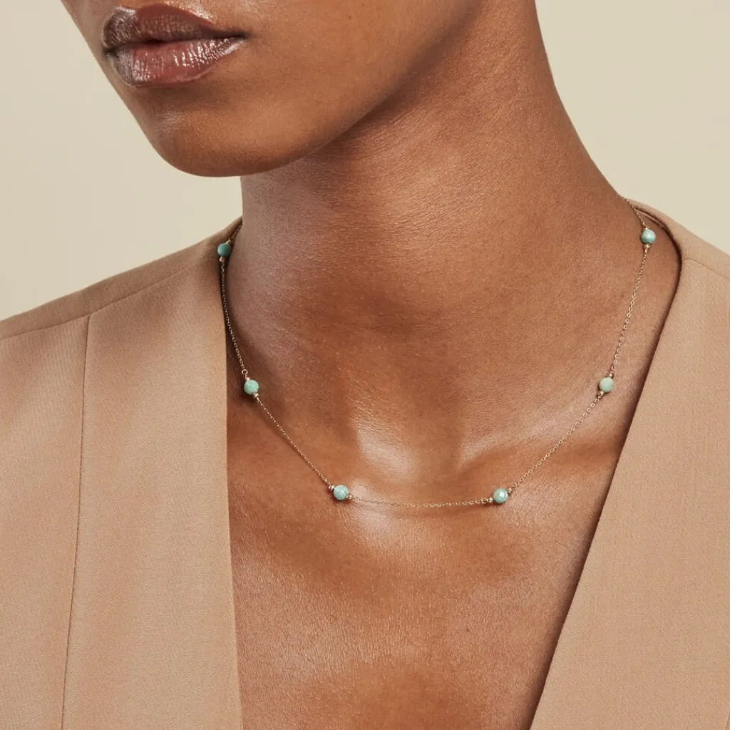 Histoire d'Or Collier Billy Or Jaune Turquoise or jaune turquoise turquoise Hot