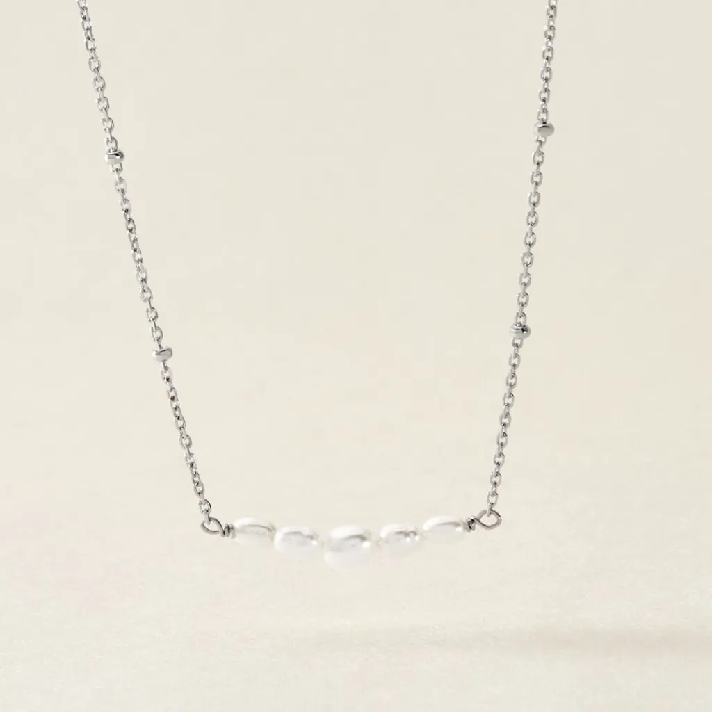 Histoire d'Or Collier Blaine Argent Blanc Perle De Culture Online