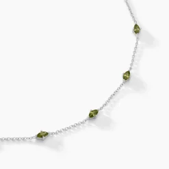 Histoire d'Or Collier Borya Argent Blanc Oxyde De Zirconium argent blanc oxyde vert Discount