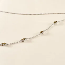 Histoire d'Or Collier Borya Argent Blanc Oxyde De Zirconium argent blanc oxyde vert Discount