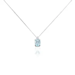 Histoire d'Or Collier Britney Or Blanc Topaze Et Oxyde De Zirconium Clearance