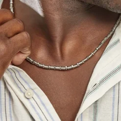 Histoire d'Or Collier Bryann Acier Gris Outlet